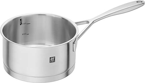 ZWILLING Vitality Kochtopfset 5-tlg, Induktionsgeeignet, Glasdeckel, Edelstahl, Silber
