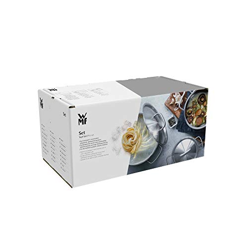 WMF Diadem Plus Topfset Induktion 10-tlg., Cromargan Edelstahl, mit Glasdeckeln, unbeschichtet