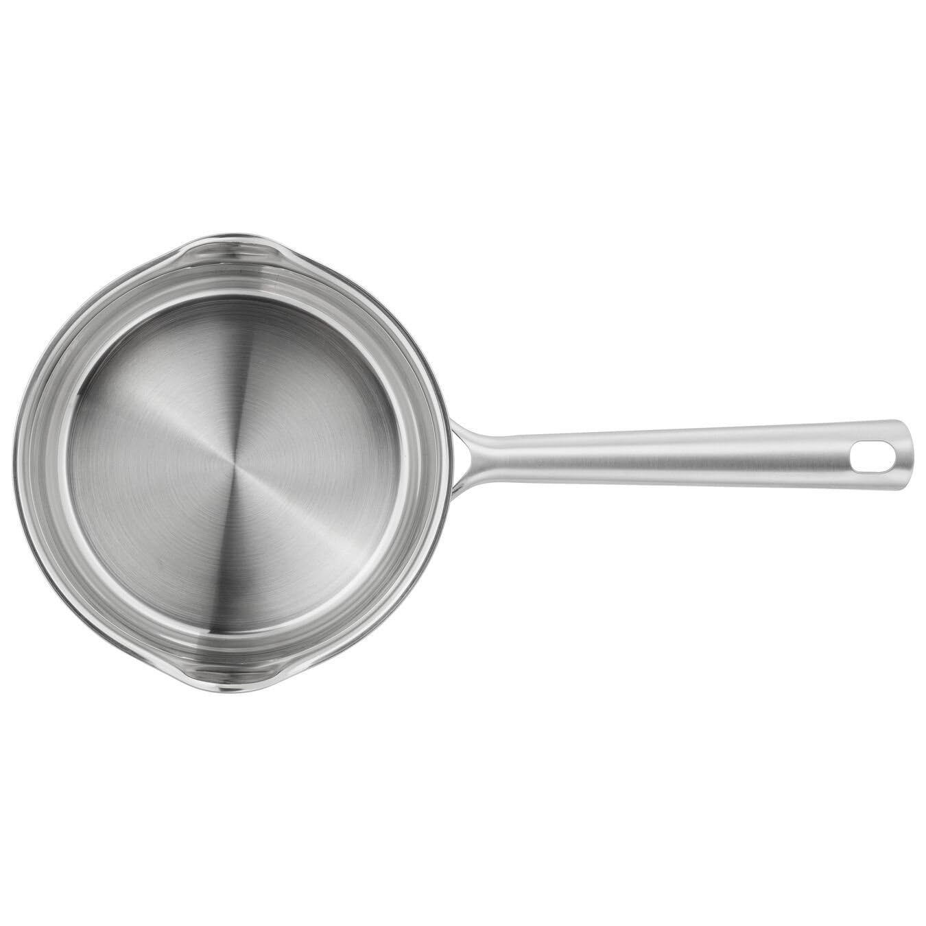 ZWILLING TrueFlow Topfset 5-tlg., Edelstahl, Glasdeckel mit integriertem Sieb, Induktionsgeeignet, unbeschichtet