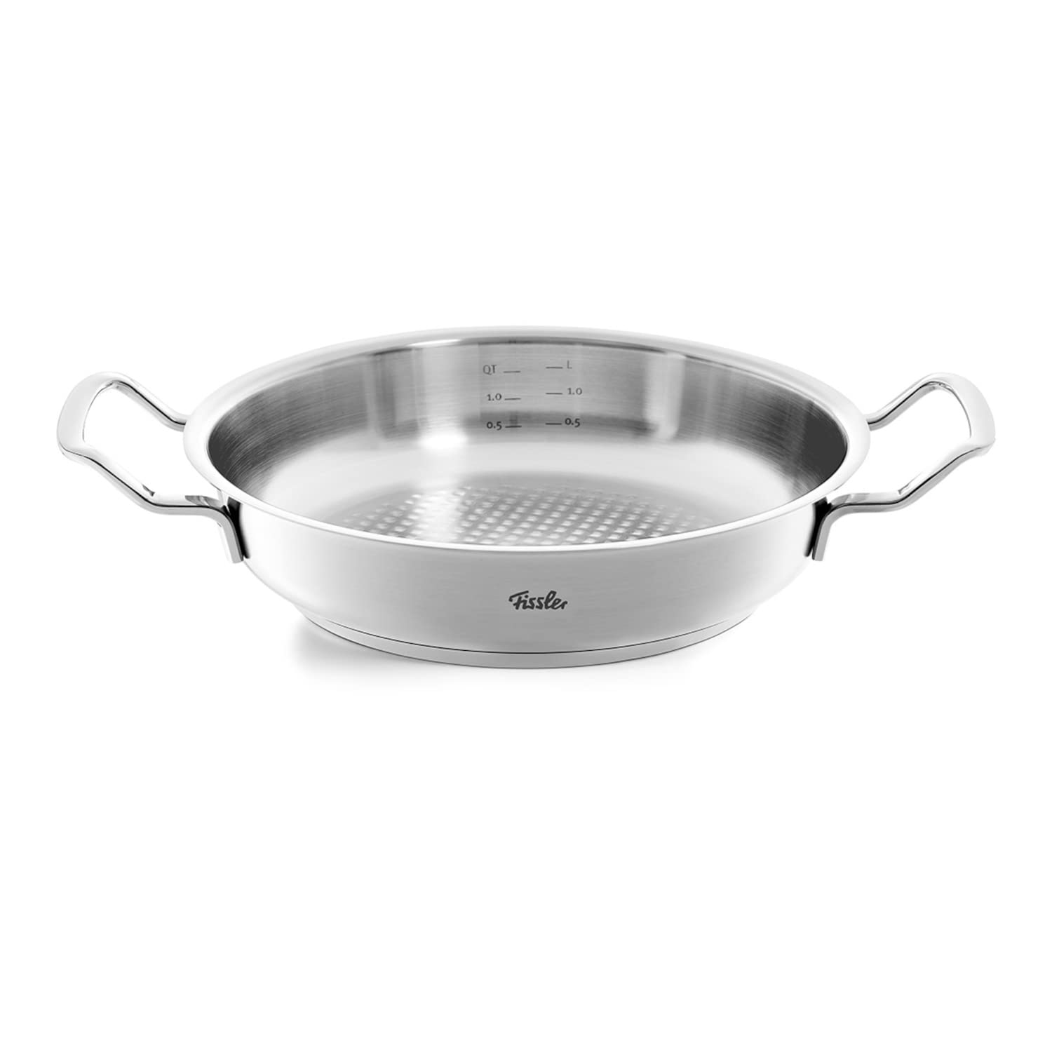 Fissler Original-Profi Collection Servierpfanne Ø 28 cm, 3 L, Edelstahl, hoher Rand, Hochraumdeckel, unbeschichtet, induktionsgeeignet