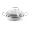 Fissler Original-Profi Collection Servierpfanne Ø 28 cm, 3 L, Edelstahl, hoher Rand, Hochraumdeckel, unbeschichtet, induktionsgeeignet