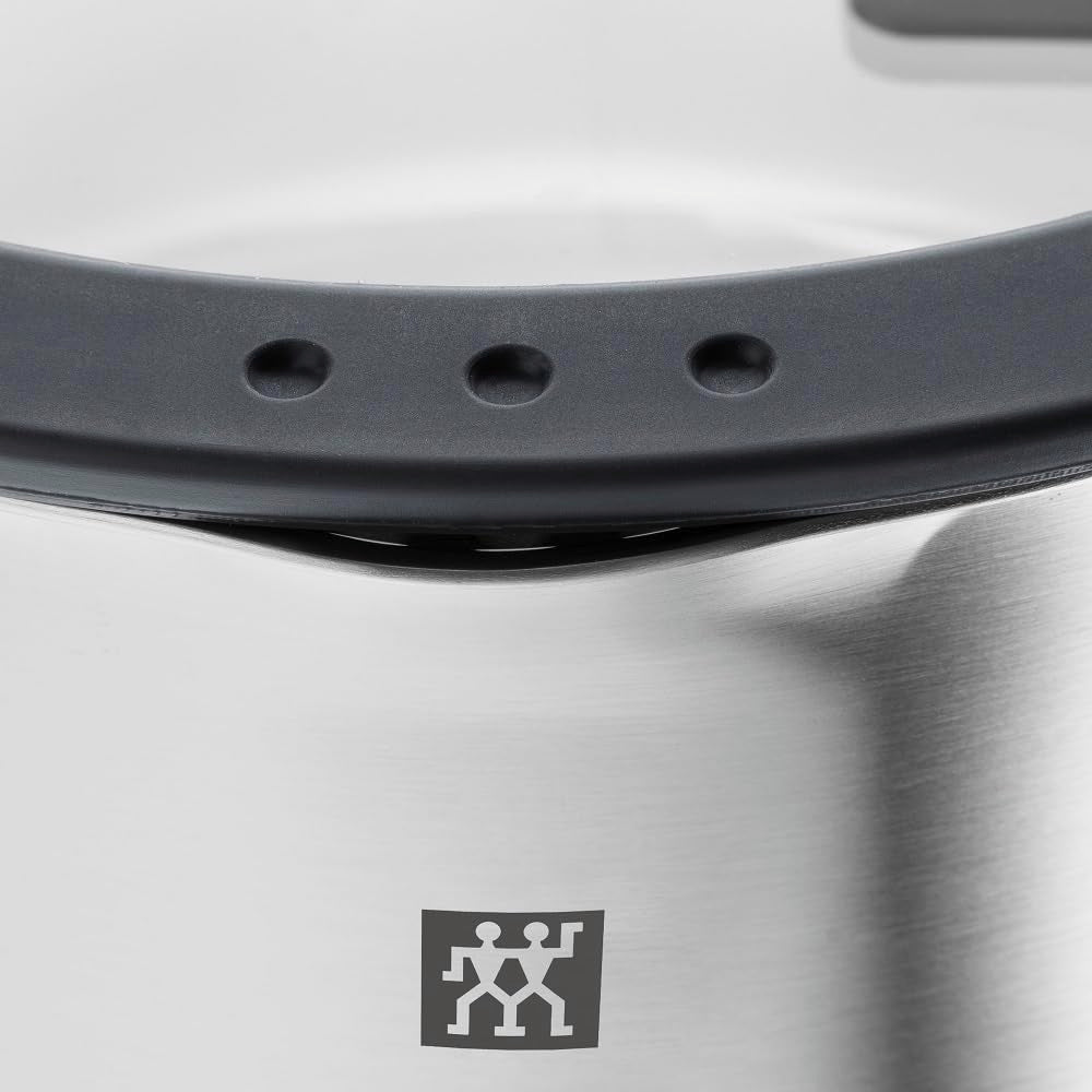 ZWILLING Simplify Kochtopfset 5-tlg., Edelstahl, Glasdeckel mit integriertem Sieb, Induktionsgeeignet, Silber-Schwarz