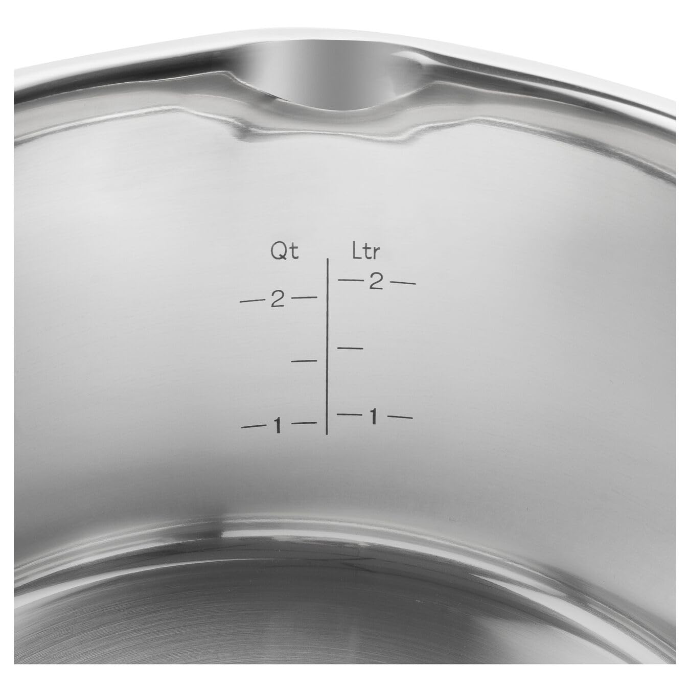 ZWILLING TrueFlow Topfset 5-tlg., Edelstahl, Glasdeckel mit integriertem Sieb, Induktionsgeeignet, unbeschichtet