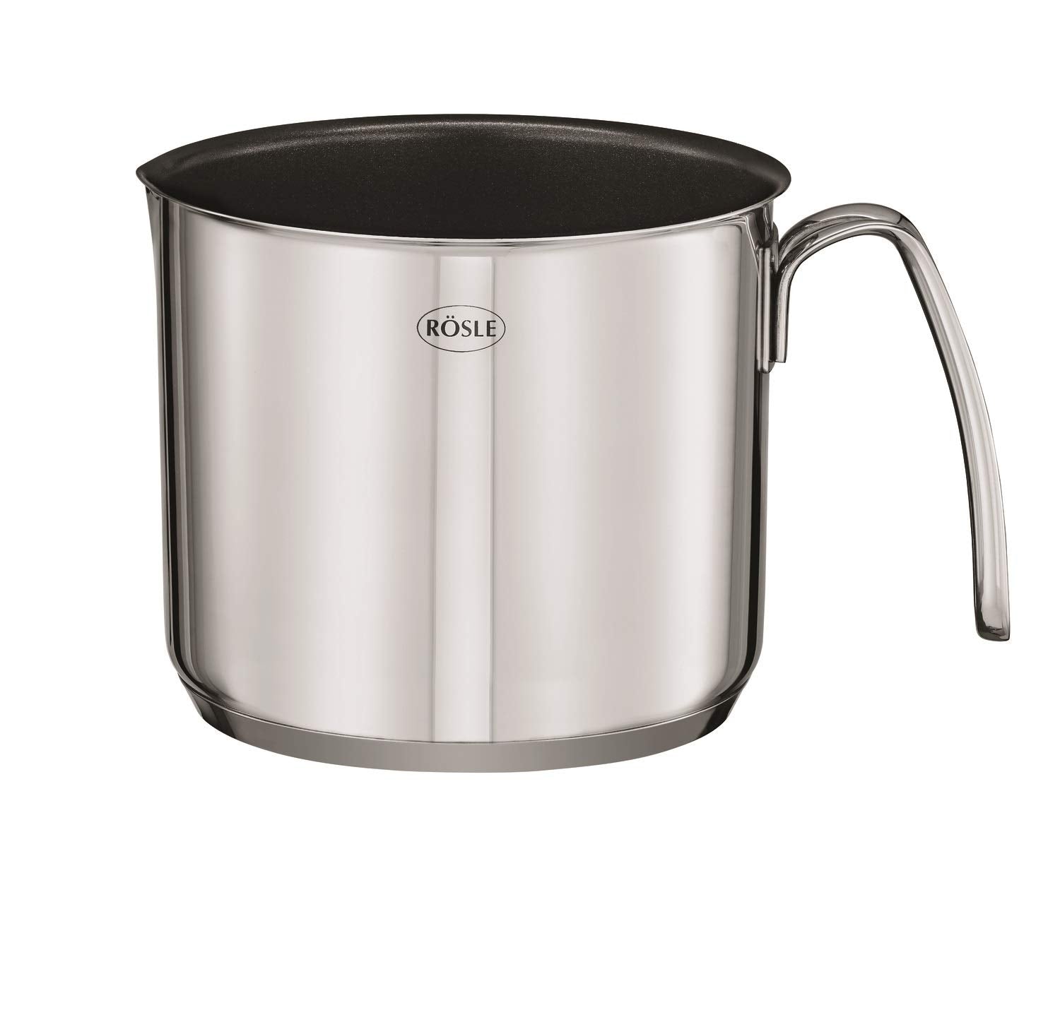RÖSLE Elegance Topfset 10-tlg., Edelstahl 18/10, 6 Töpfe mit Glasdeckel & Innenskalierung, 2 Pfannen, 1 Dämpfeinsatz, spülmaschinengeeignet